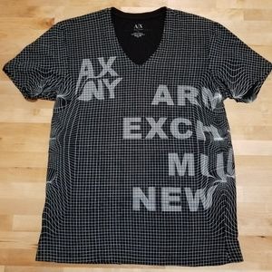 Armani Exchange Mens V Neck T-shirt Large